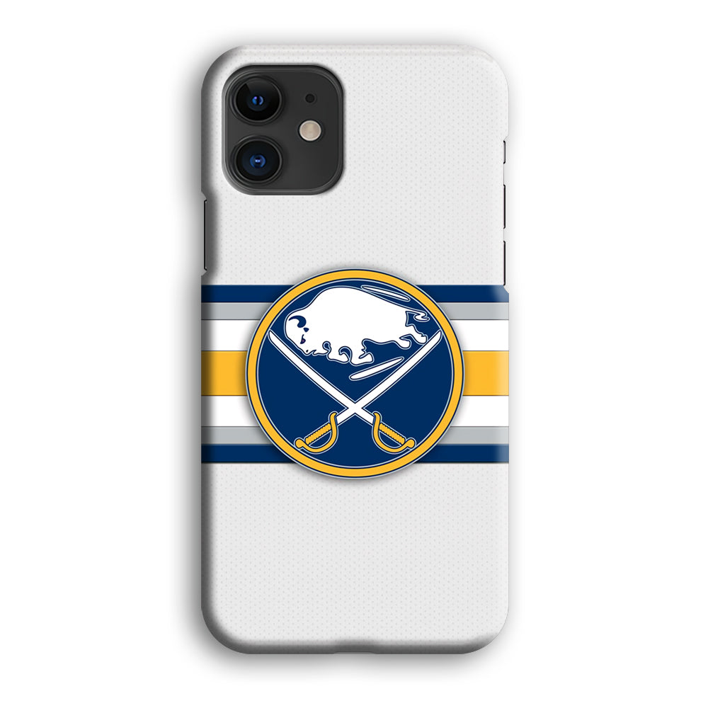 Buffalo Sabres Stripe Logo iPhone 12 Case