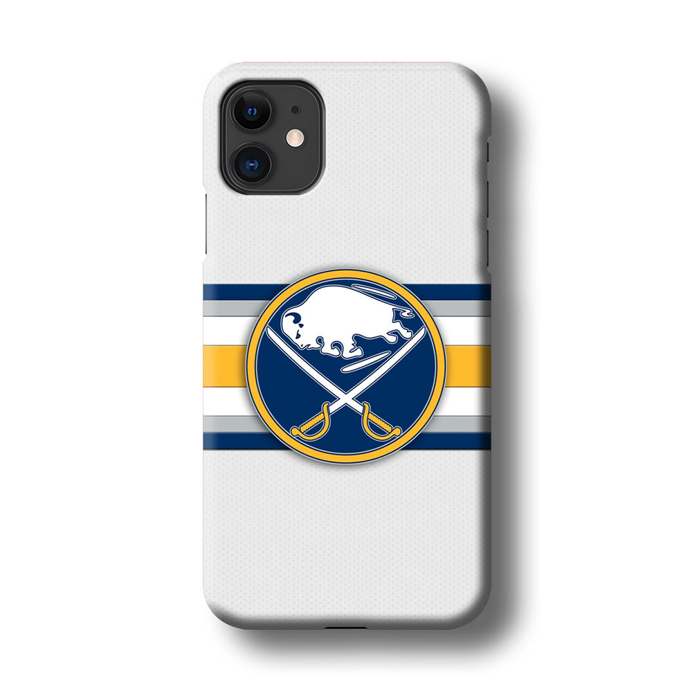 Buffalo Sabres Stripe Logo iPhone 11 Case
