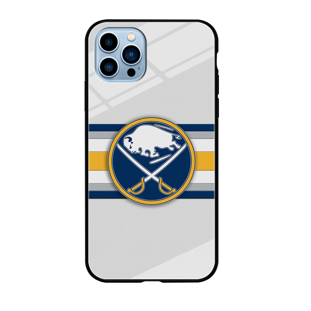 Buffalo Sabres Stripe Logo iPhone 12 Pro Case