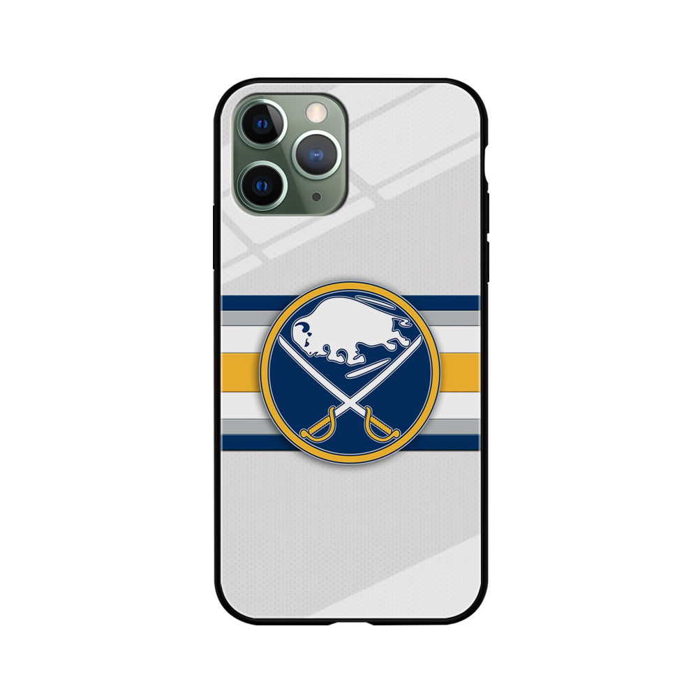 Buffalo Sabres Stripe Logo iPhone 11 Pro Max Case