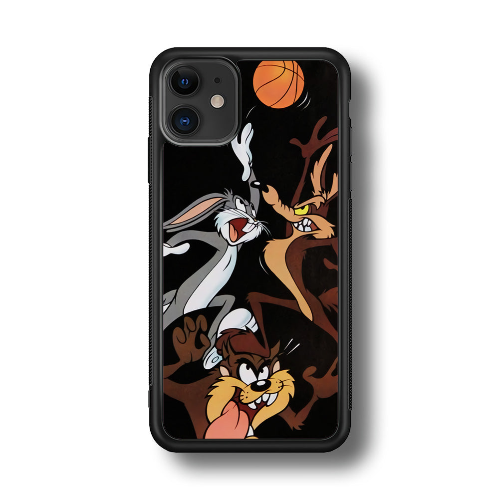 Bugs Bunny Coyote And Taz Playing Basketball iPhone 11 Case