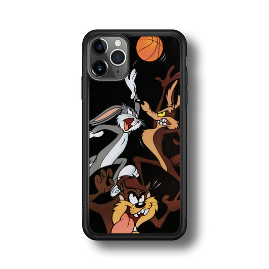 Bugs Bunny Coyote And Taz Playing Basketball iPhone 11 Pro Case