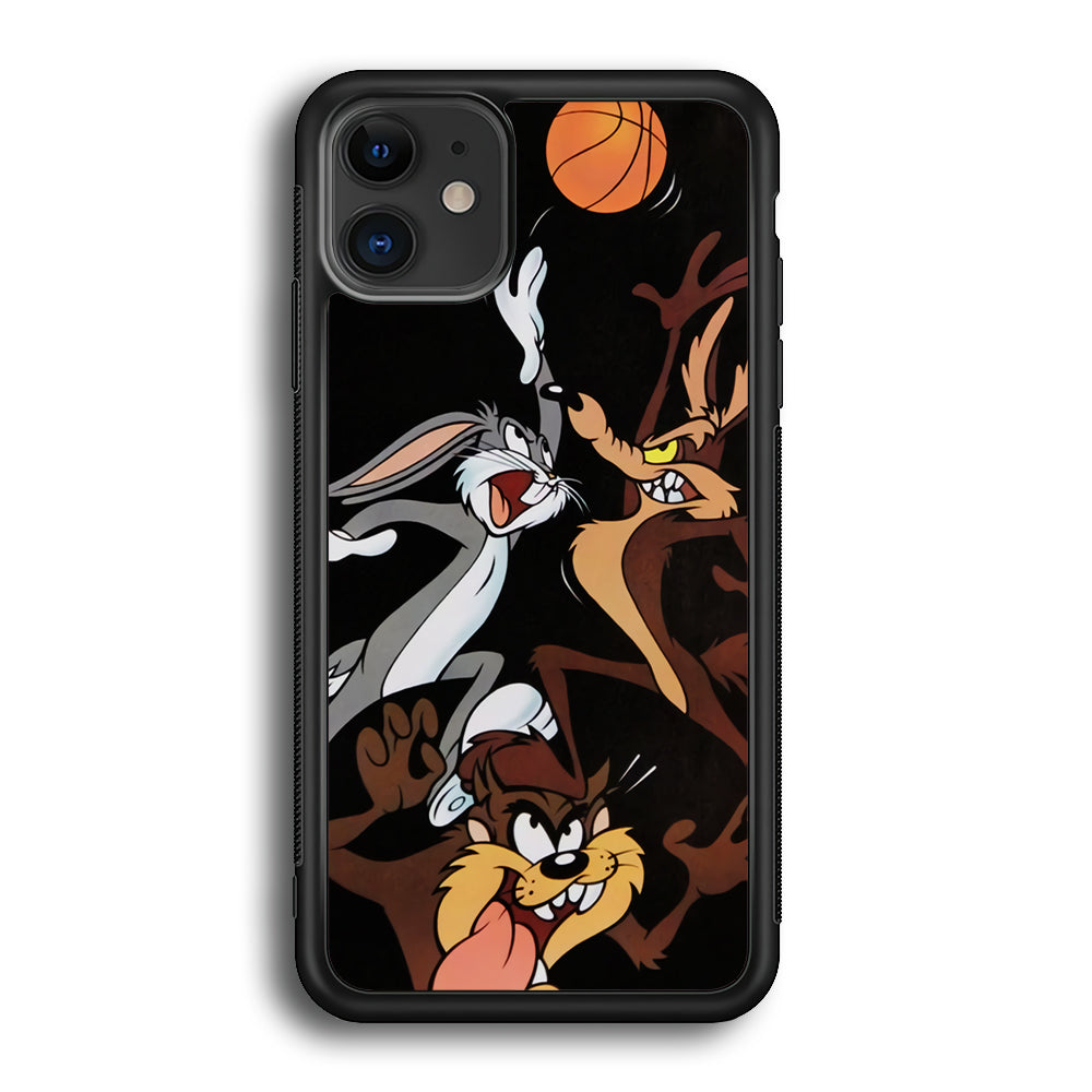 Bugs Bunny Coyote And Taz Playing Basketball iPhone 12 Case