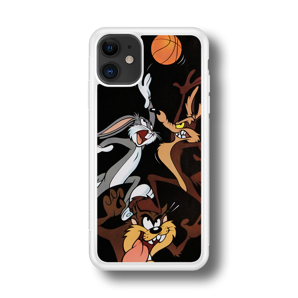 Bugs Bunny Coyote And Taz Playing Basketball iPhone 11 Case