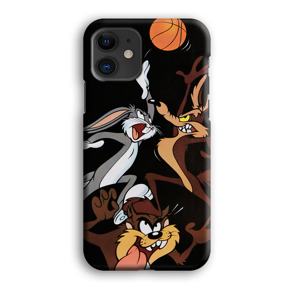 Bugs Bunny Coyote And Taz Playing Basketball iPhone 12 Case