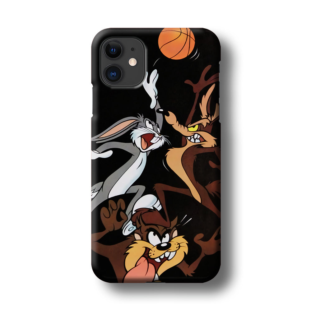 Bugs Bunny Coyote And Taz Playing Basketball iPhone 11 Case