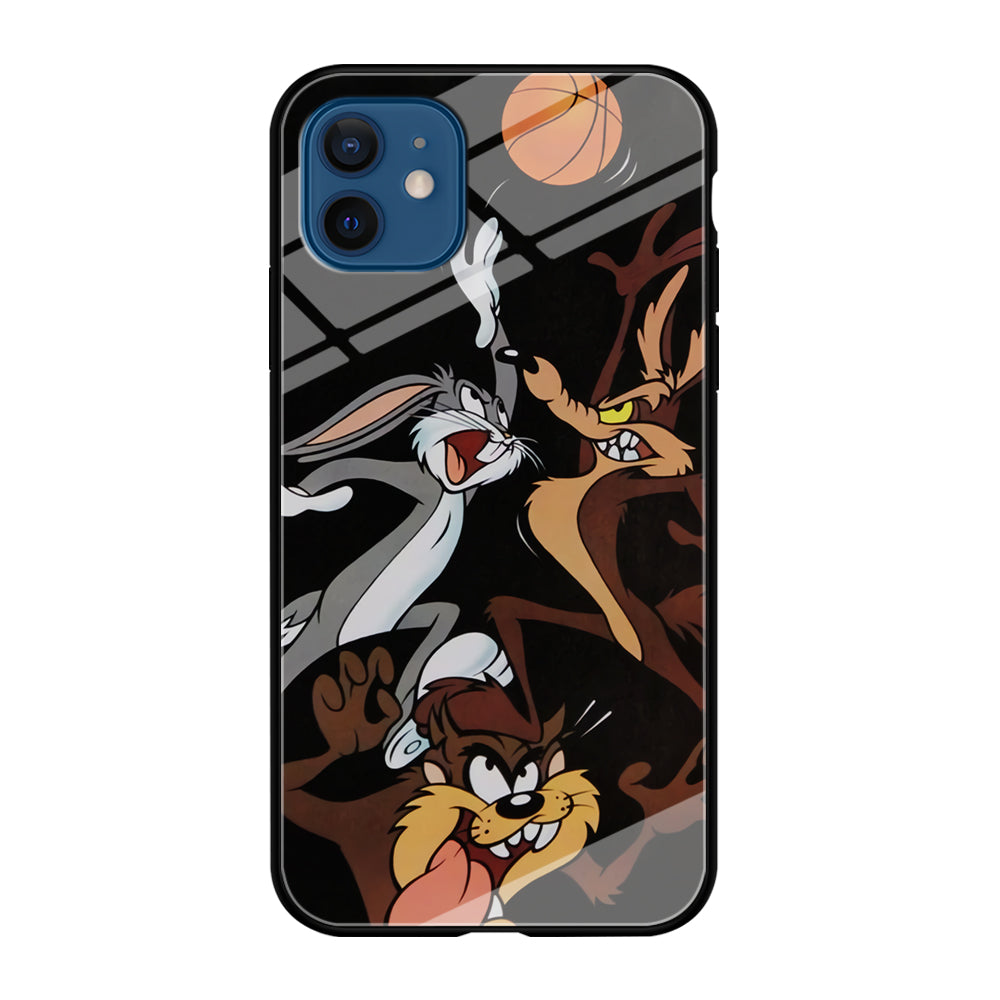 Bugs Bunny Coyote And Taz Playing Basketball iPhone 12 Case