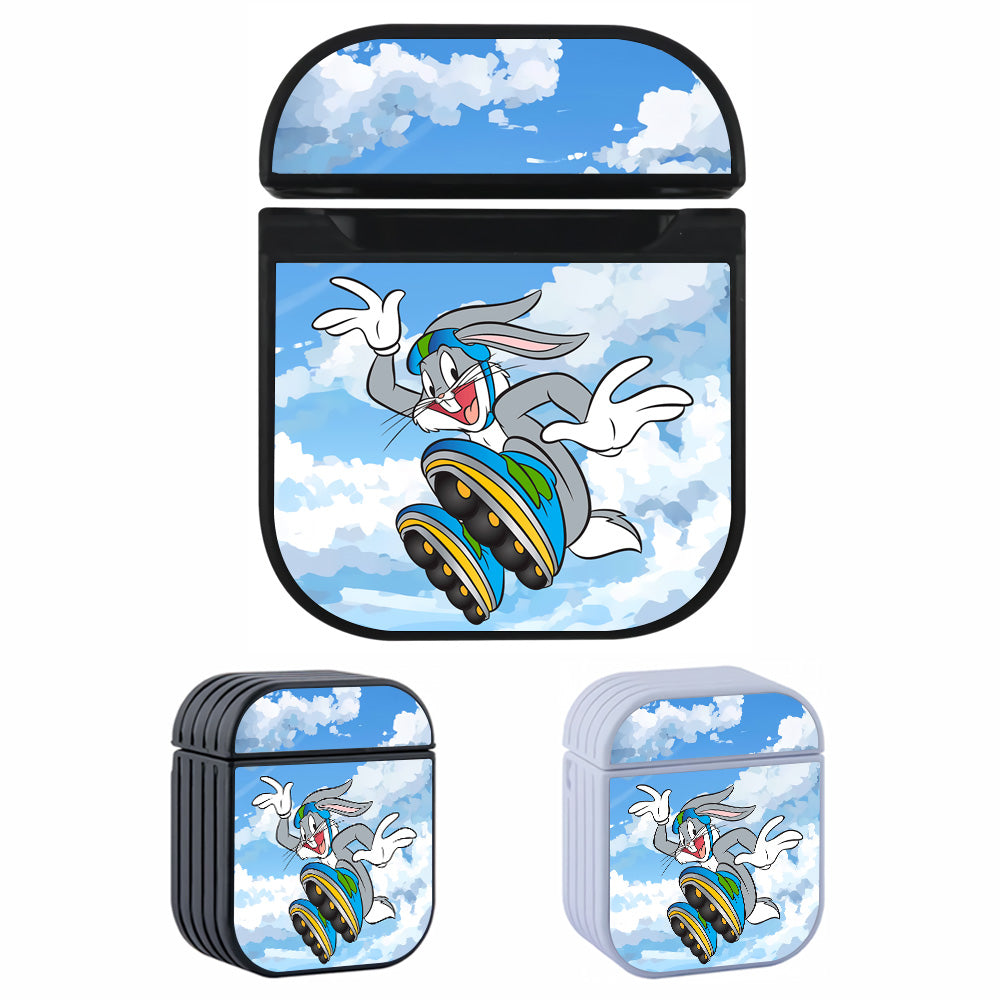 Bugs Bunny Roller Skating Hard Plastic Case Cover For Apple Airpods