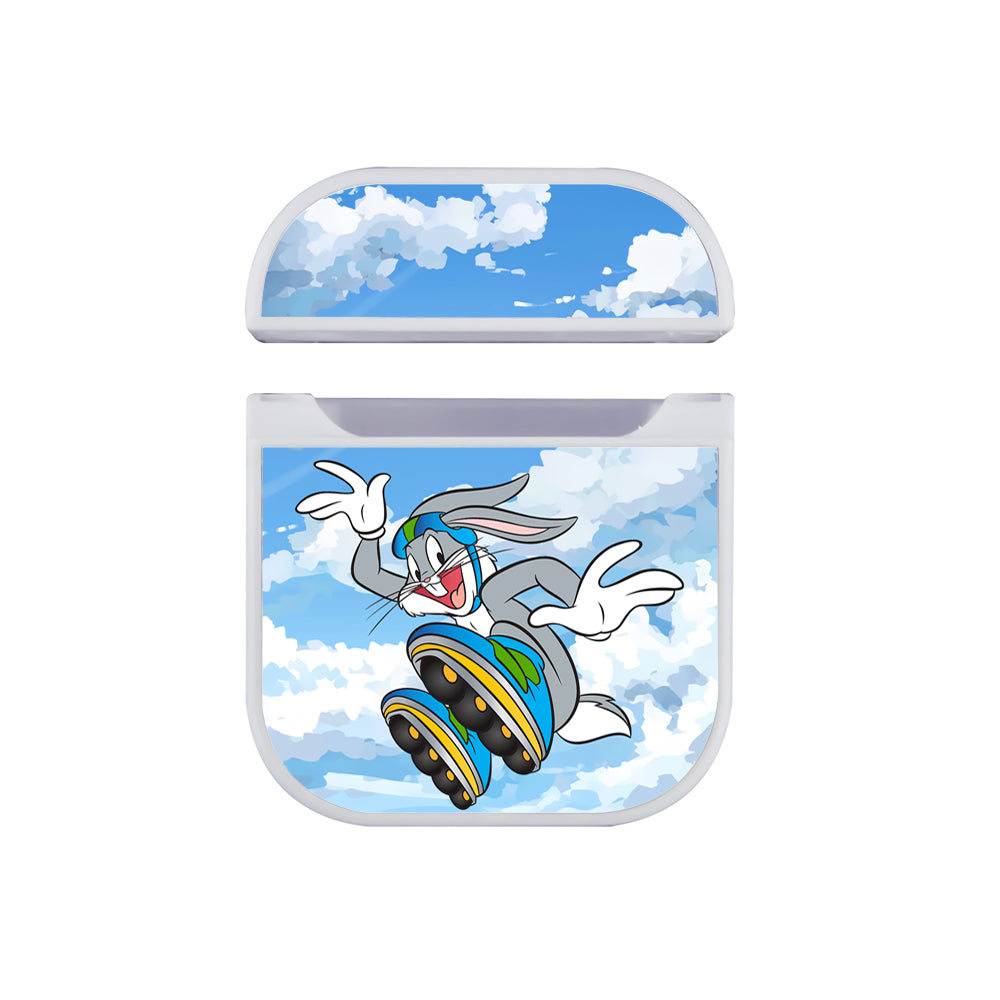 Bugs Bunny Roller Skating Hard Plastic Case Cover For Apple Airpods