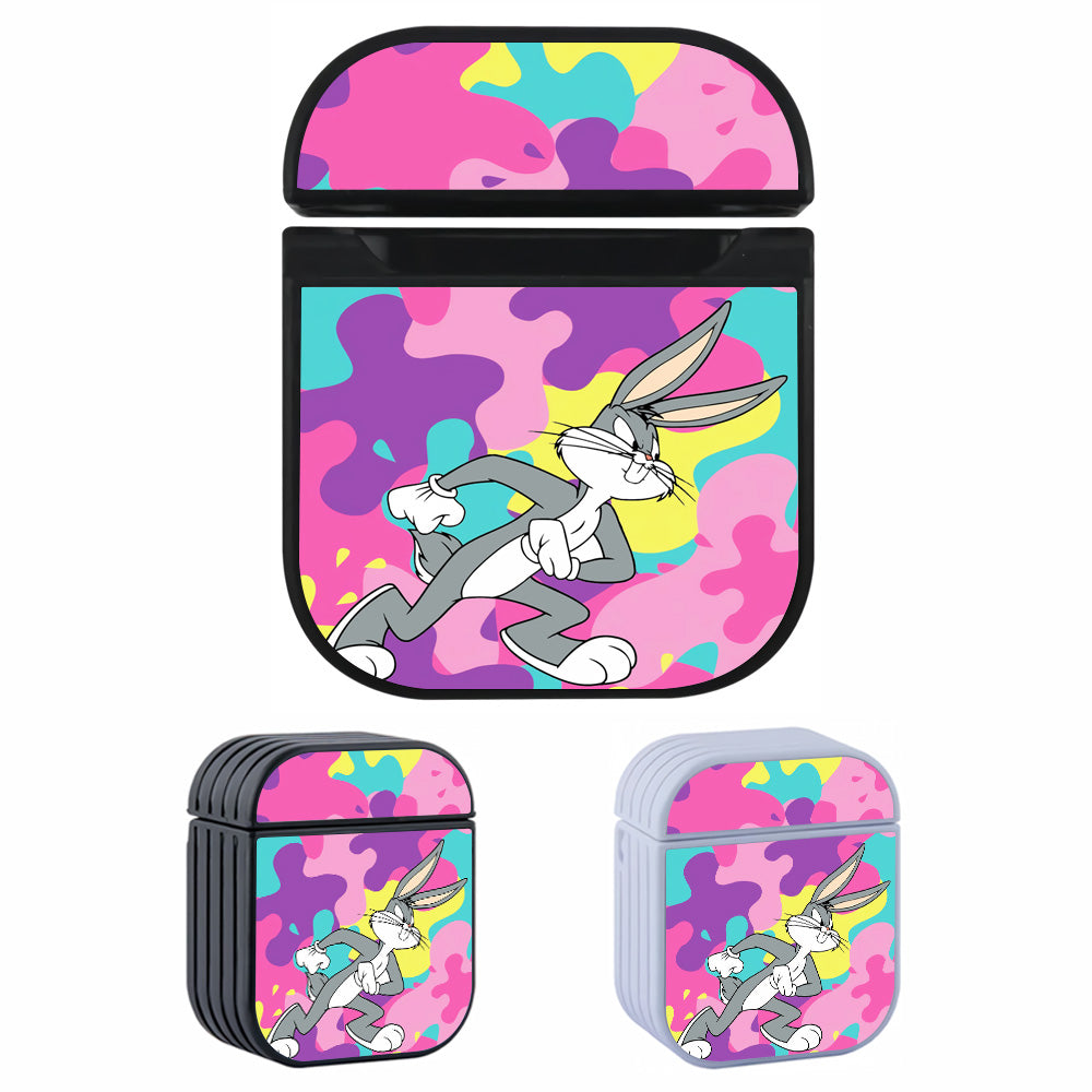 Bugs Bunny Spash Camo Hard Plastic Case Cover For Apple Airpods