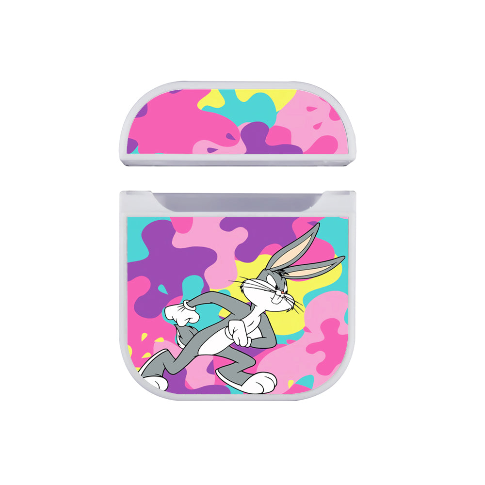 Bugs Bunny Spash Camo Hard Plastic Case Cover For Apple Airpods
