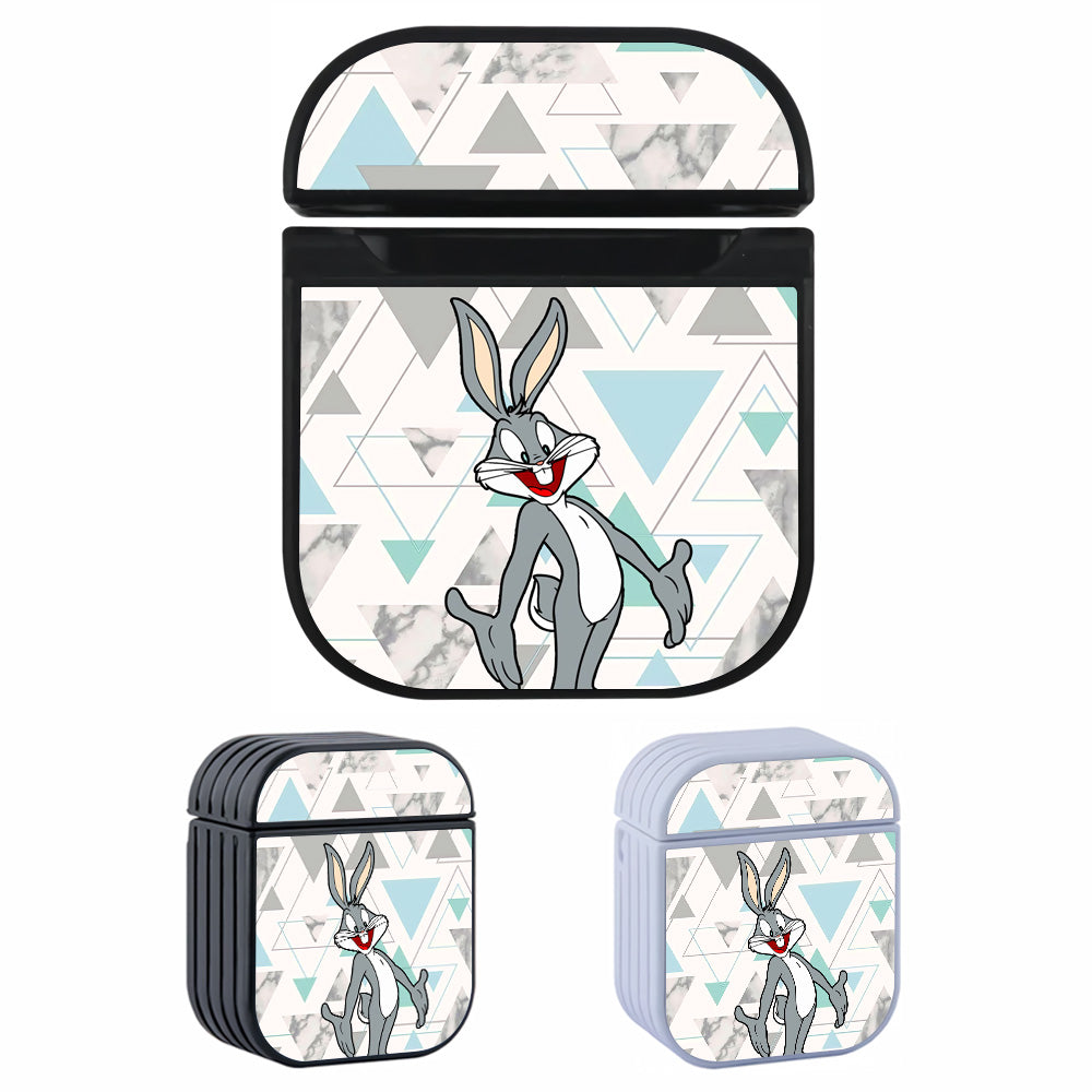 Bugs Bunny Triangle Aeshetic Hard Plastic Case Cover For Apple Airpods