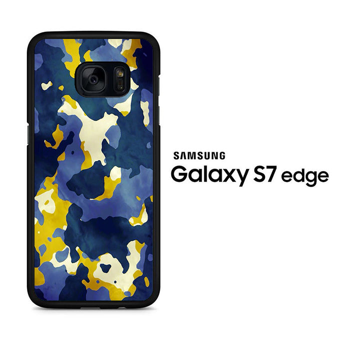 Camo Army Blue Mix Samsung Galaxy S7 Edge Case