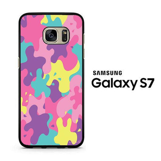 Camo Pink Rainbow Pink Samsung Galaxy S7 Case - ezzyst