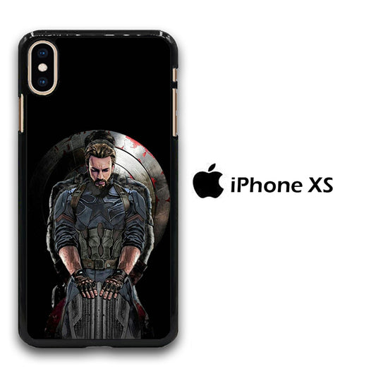 Captain America And Shield iPhone Xs Case