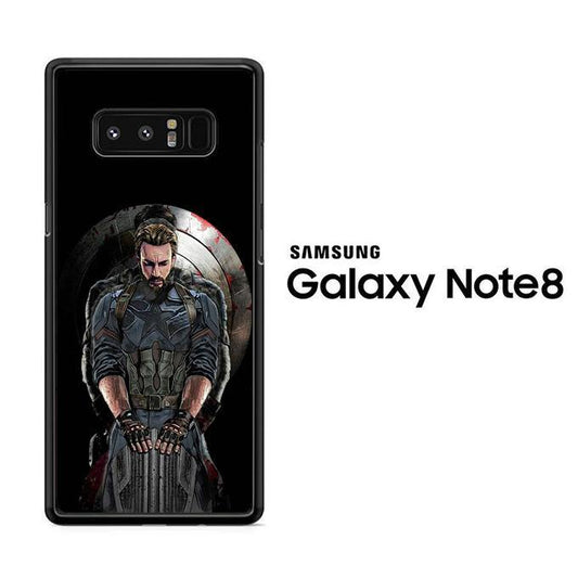 Captain America And Shield Samsung Galaxy Note 8 Case - ezzyst