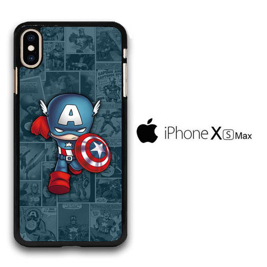 Captain America Comic iPhone Xs Max Case
