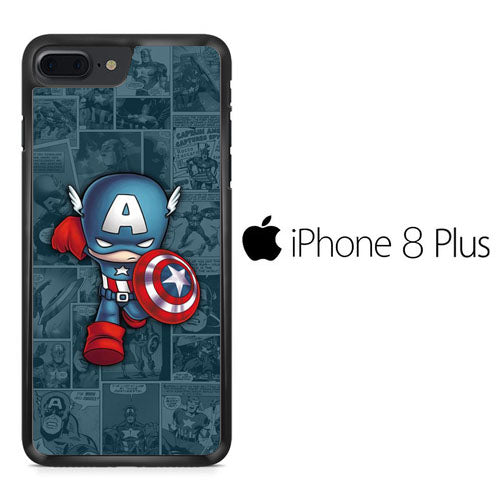 Captain America Comic iPhone 8 Plus Case