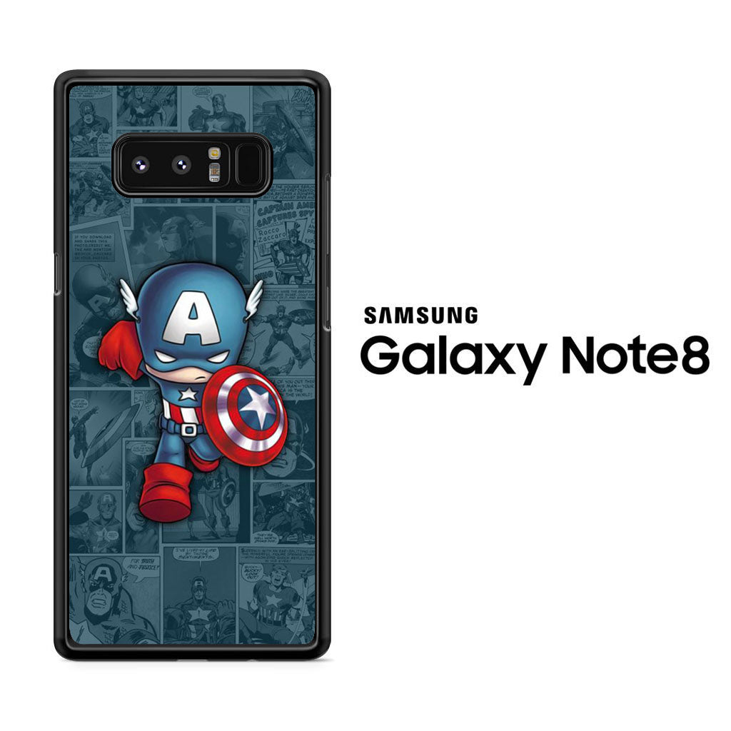 Captain America Comic Samsung Galaxy Note 8 Case