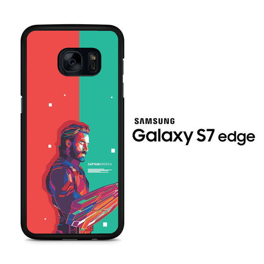 Captain America Red Green Samsung Galaxy S7 Edge Case