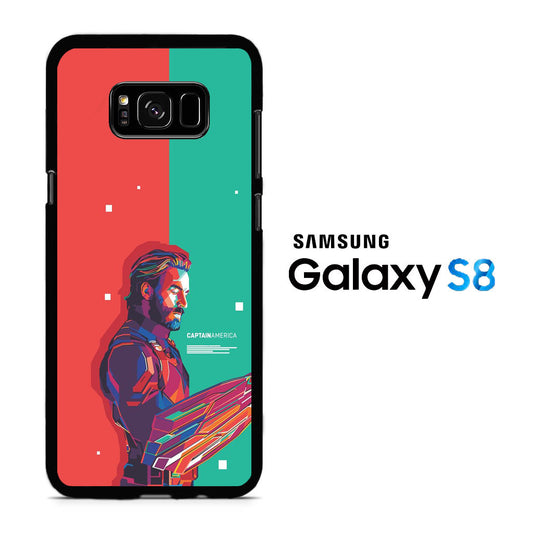 Captain America Red Green Samsung Galaxy S8 Case