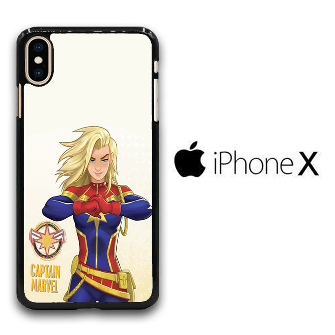 Captain Marvel Comic iPhone X Case
