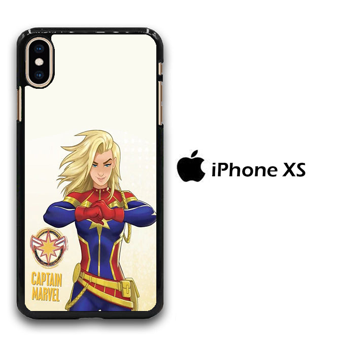 Captain Marvel Comic iPhone Xs Case