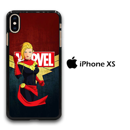 Captain Marvel Red Navy iPhone Xs Case