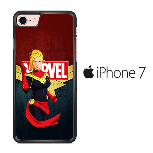 Captain Marvel Red Navy iPhone 7 Case