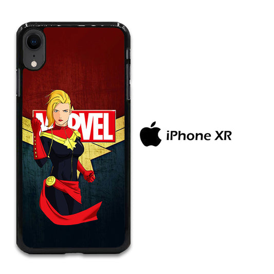 Captain Marvel Red Navy iPhone XR Case