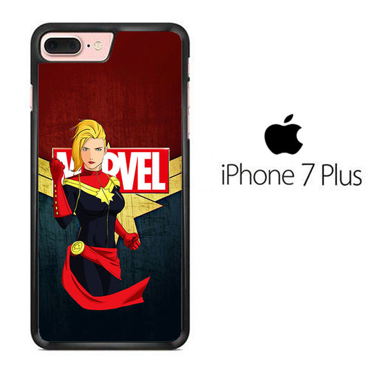Captain Marvel Red Navy iPhone 7 Plus Case