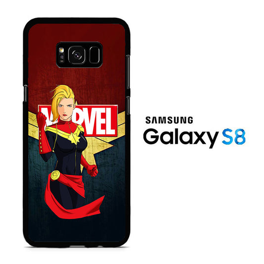 Captain Marvel Red Navy Samsung Galaxy S8 Case
