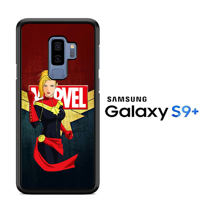 Captain Marvel Red Navy Samsung Galaxy S9 Plus Case