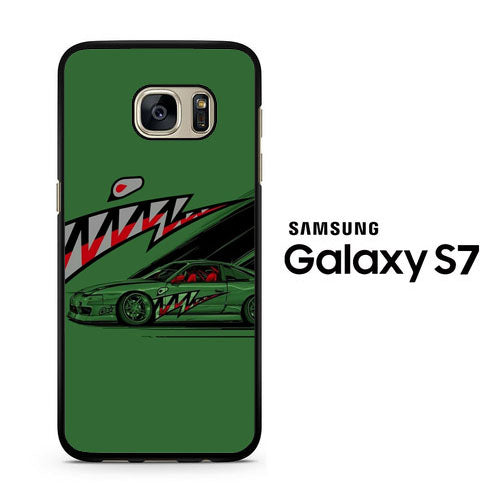 Car Green Shark Samsung Galaxy S7 Case