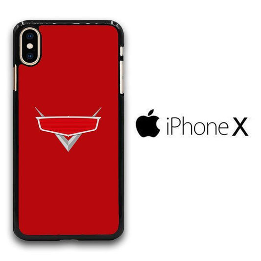 Cars Maroon Logo iPhone X Case - ezzyst