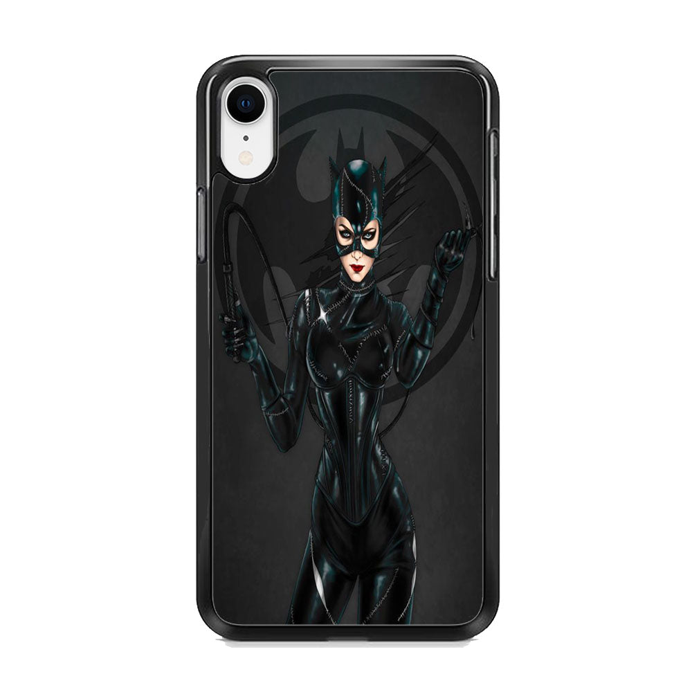 Cat Woman Batman Logo iPhone XR Case