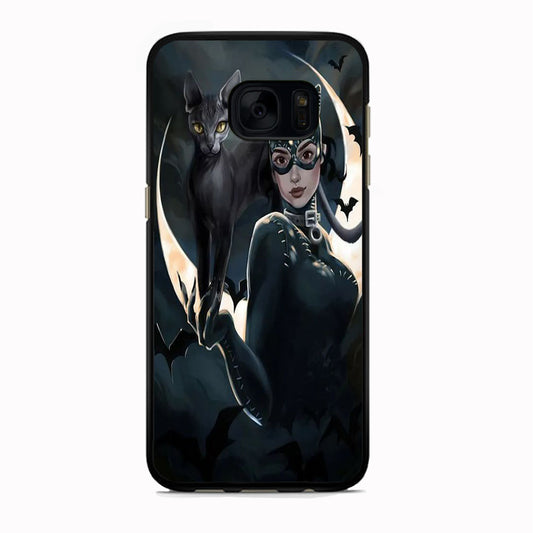 Cat Woman Dark Bat Cat Samsung Galaxy S7 Edge Case