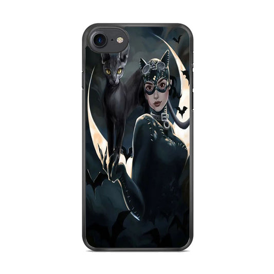 Cat Woman Dark Bat Cat iPhone 7 Case