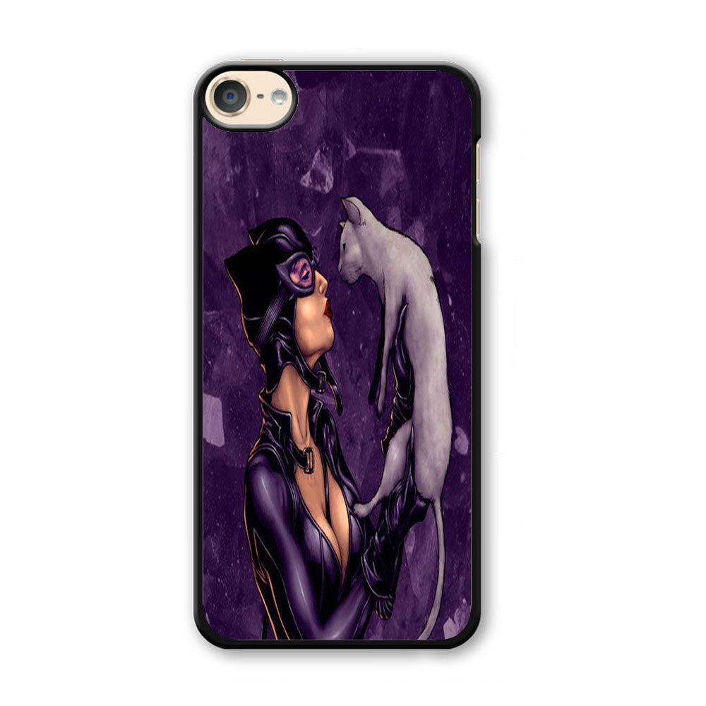 Cat Woman Kiss Her Cat iPod Touch 6 Case