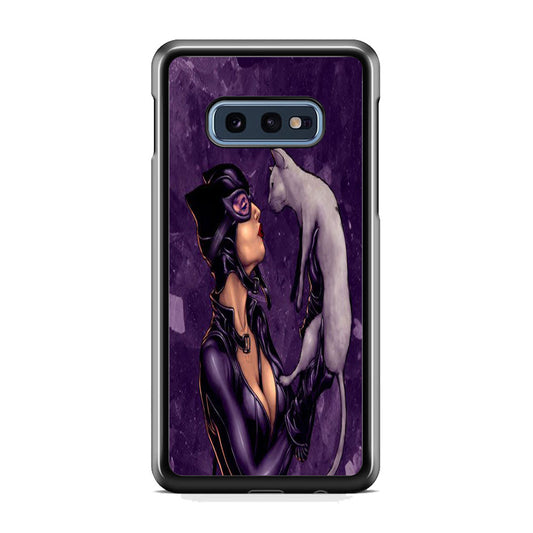 Cat Woman Kiss Her Cat Samsung Galaxy 10e Case