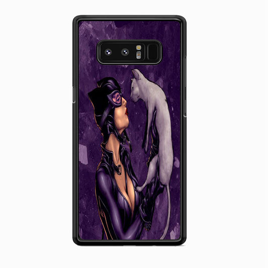 Cat Woman Kiss Her Cat Samsung Galaxy Note 8 Case