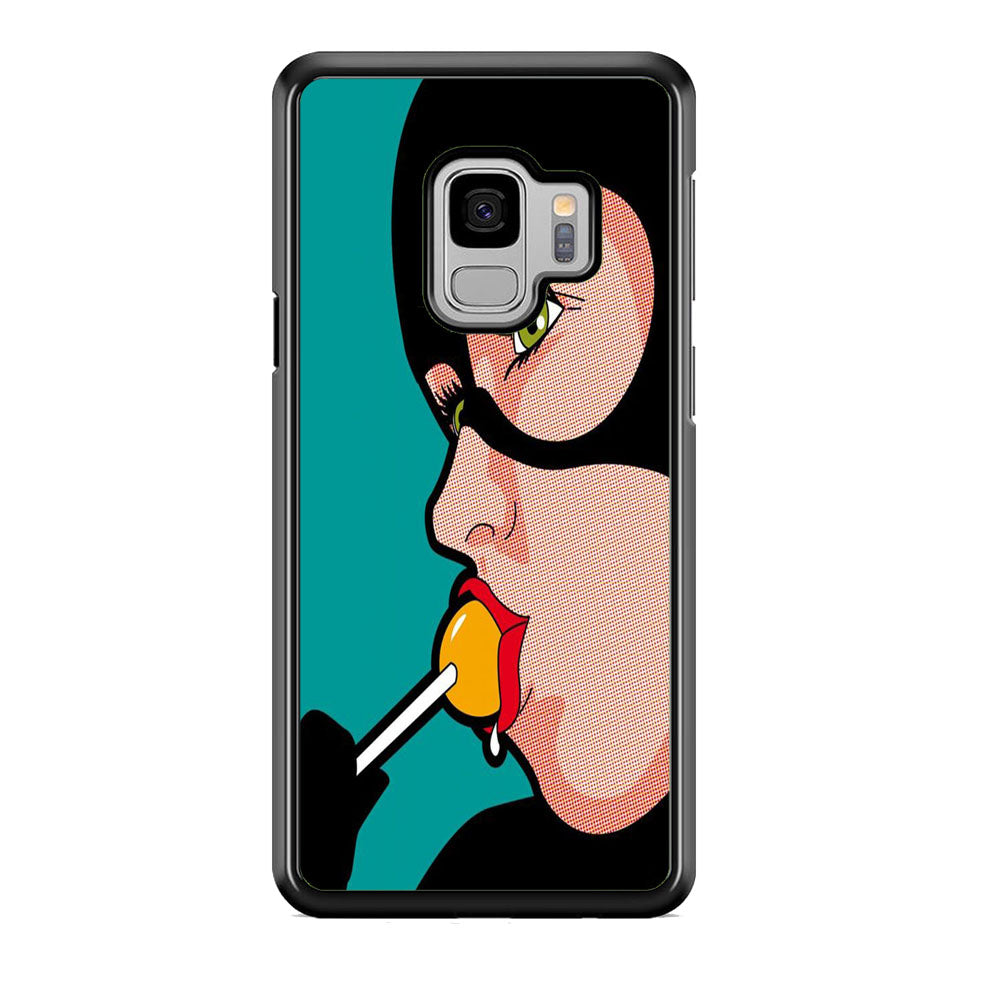 Cat Woman Lolipop Candy Samsung Galaxy S9 Case