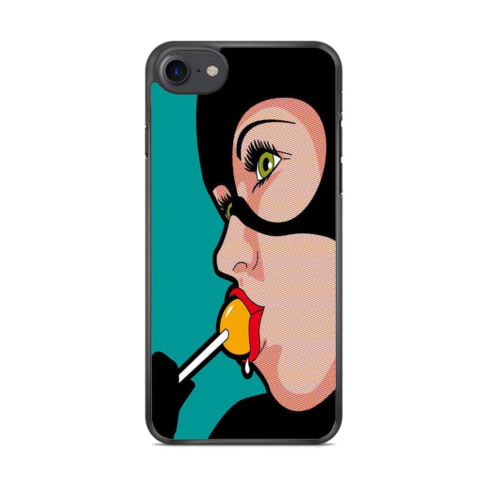 Cat Woman Lolipop Candy iPhone 8 Case