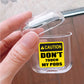 Caution Don't Touch My Pods Protective Clear Case Cover For Apple Airpods