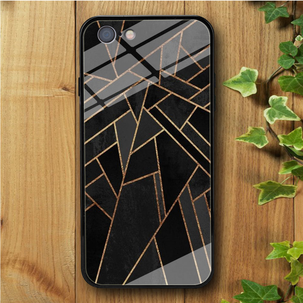 Ceramics Black Gold iPhone 6 Plus | 6s Plus Tempered Glass Case