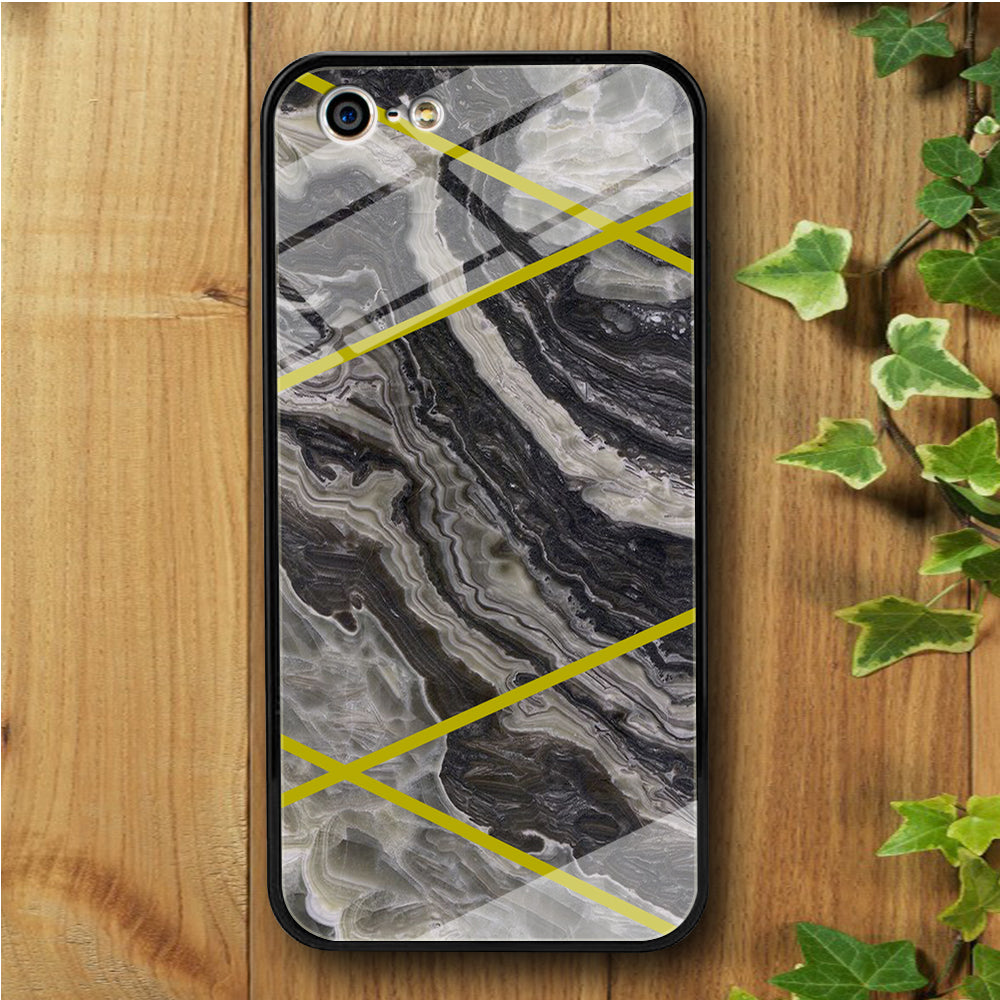 Ceramics Grey Stip iPhone 5 | 5s Tempered Glass Case