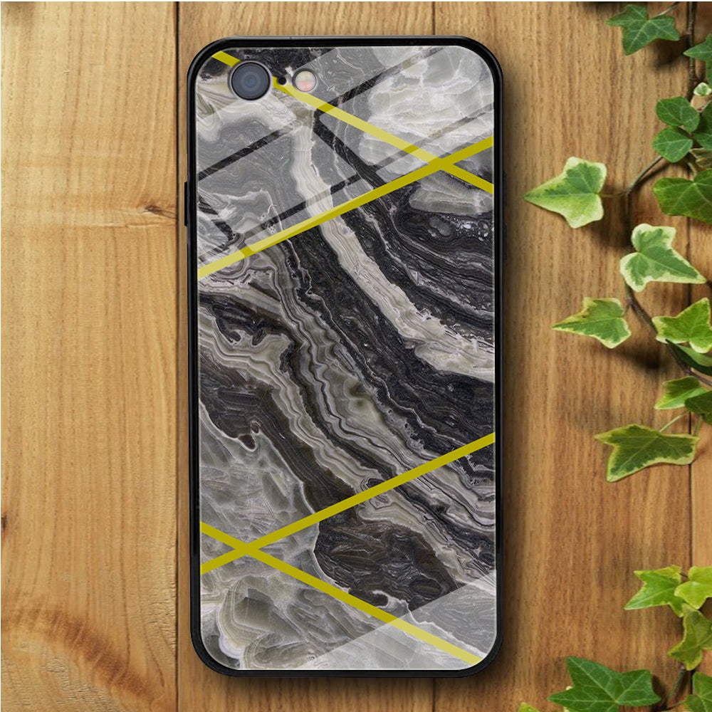 Ceramics Grey Stip iPhone 6 | 6s Tempered Glass Case