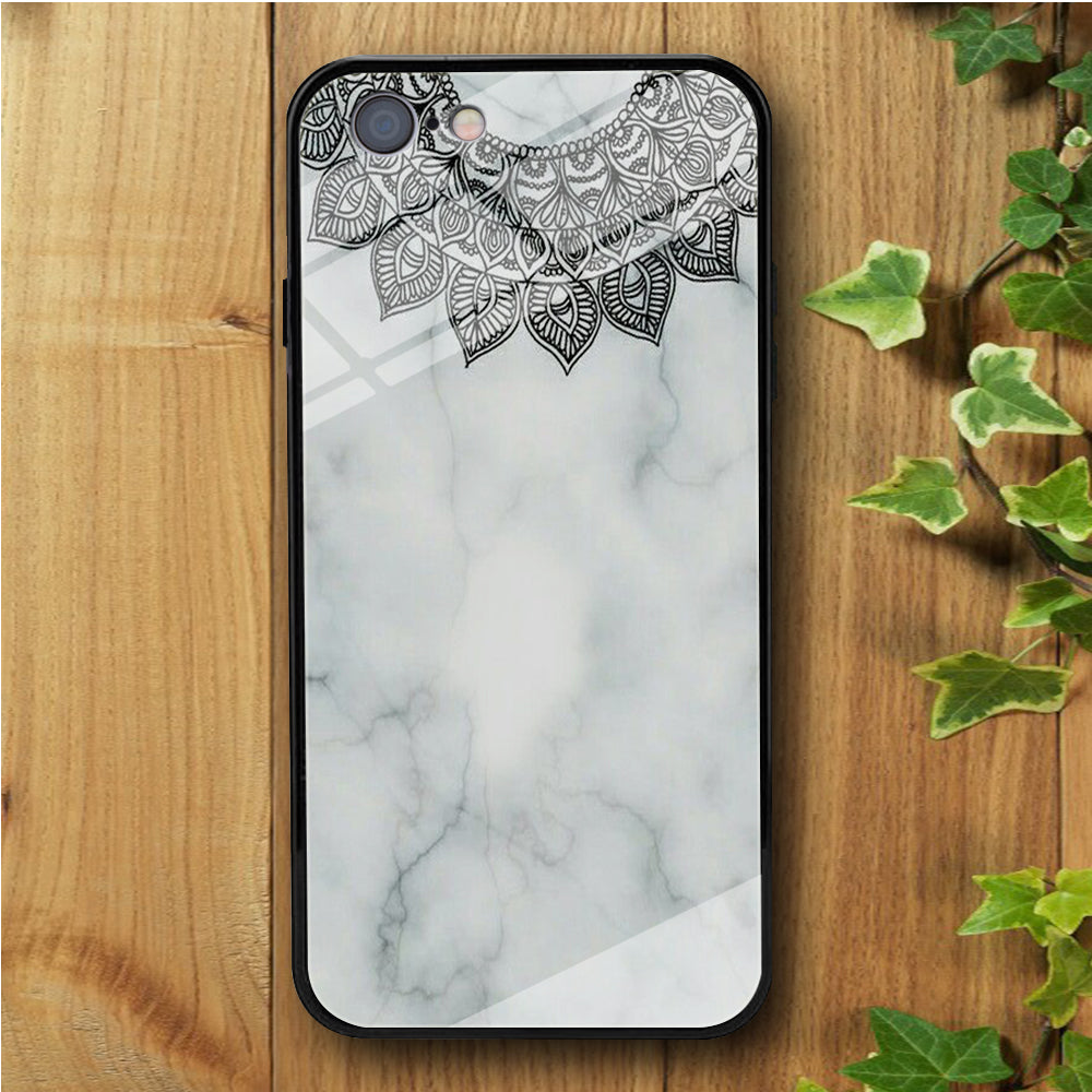 Ceramics White Flowers iPhone 6 | 6s Tempered Glass Case