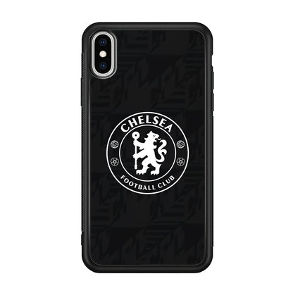 Chelsea FC Pattern of Jersey iPhone XS Case