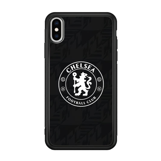 Chelsea FC Pattern of Jersey iPhone XS Case